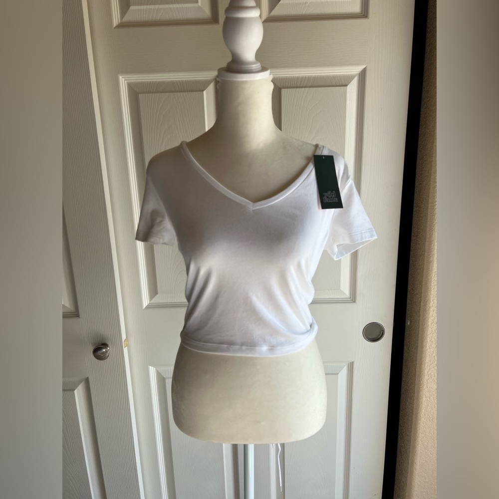 Wild Fable new with tags white crop top size s